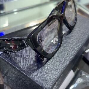 Prada Glossy Black Fashion Sunglasses